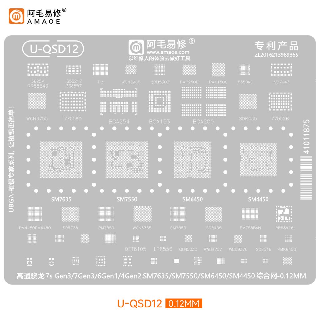 AMAOE U-QSD 12 Stencil