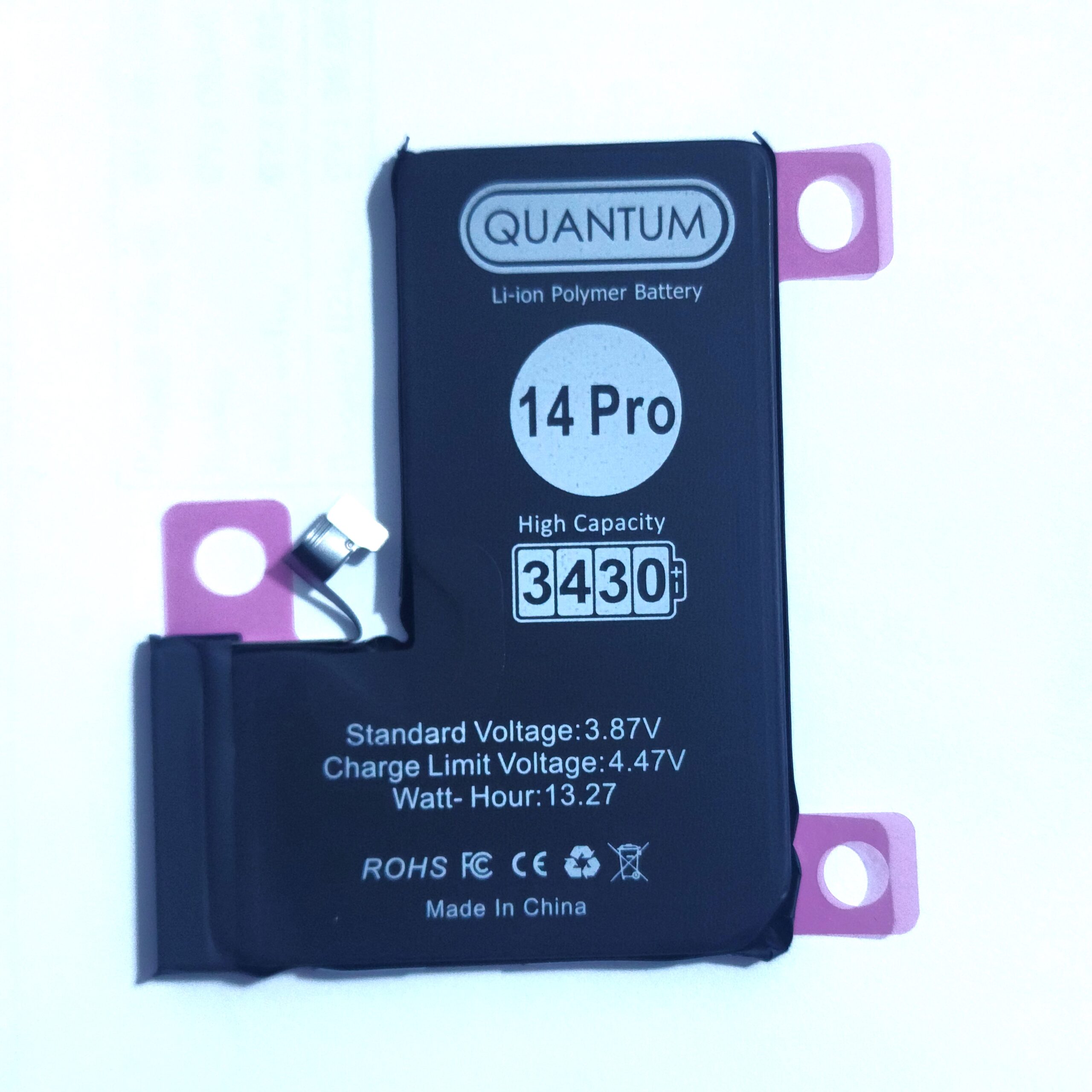 QUANTUM iPhone Battery High Capacity - 14 Pro