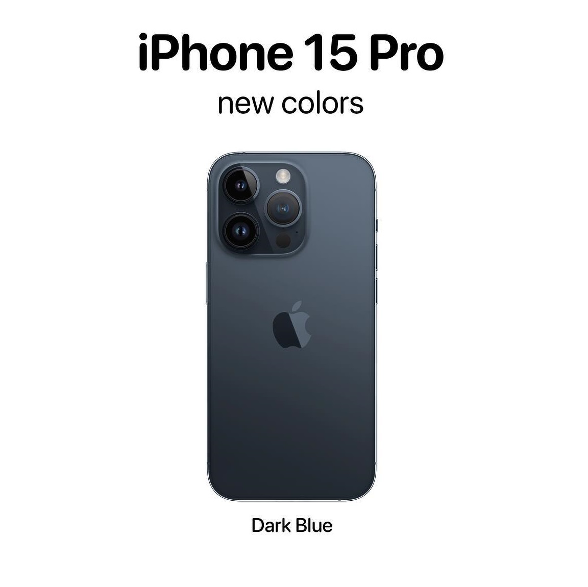 iPhone 15 Pro Back Glass - Blue