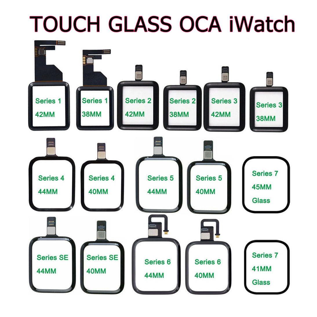 Glass OCA  Apple iWatch Touch