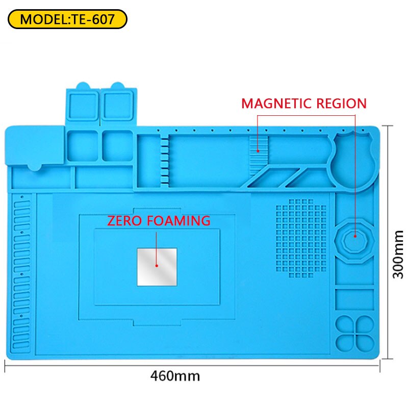 Repair Pad Welding silicone pad Soft Silicone Heat-proof Insulation Anti Static Welding Workbench Mat Desk Platform for Soldering