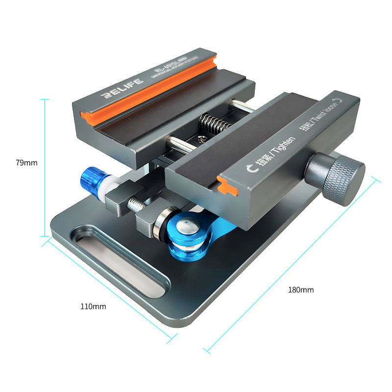 Relife RL 601S 2 In 1 Rotating Universal Fixture Clamp Holder Easy Quick Remove The Back Cover Glass For iPhone Samsung