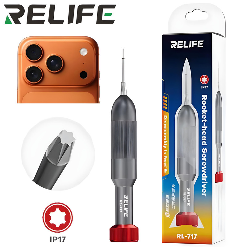 iPhone 17 2D Rocket Screwdriver RELIFE RL-717 Torx iP17 (red)