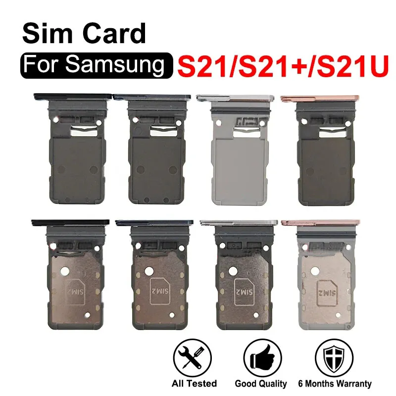 Samsung S21+/S21/S21 ULTRA SIM Tray Door Card Holder - black