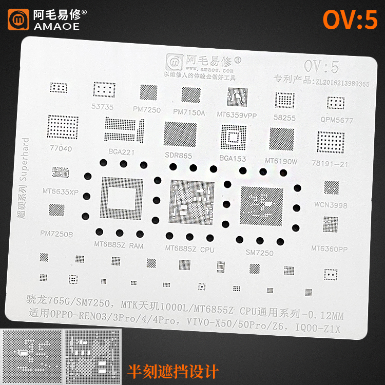 AMAOE OV5 Oppo Vivo Stencil