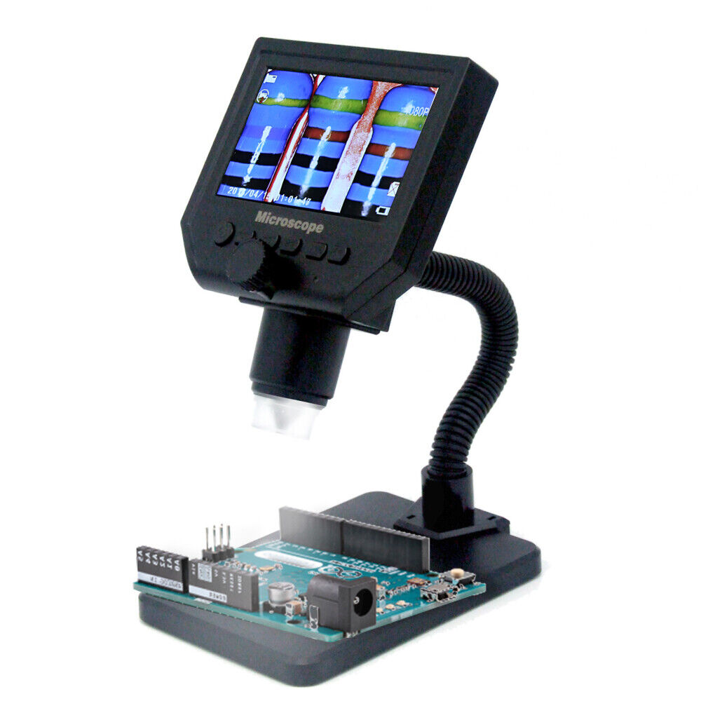 G600 Portable LCD Digital Microscope Plastic Stand HD LCD Display Microscope