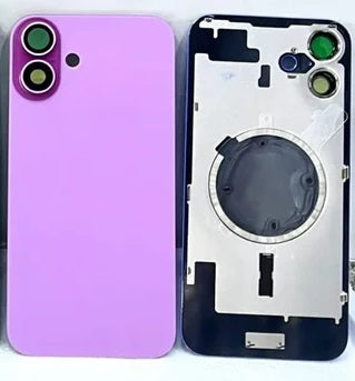 iPhone 16 plus Back Glass Full Metal - pink