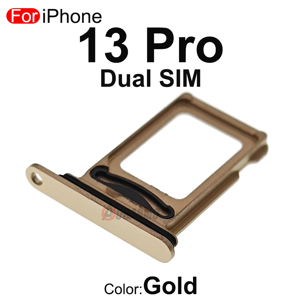 iPhone 13 Pro Max Dual 2 Sim Reader Tray Door - Gold