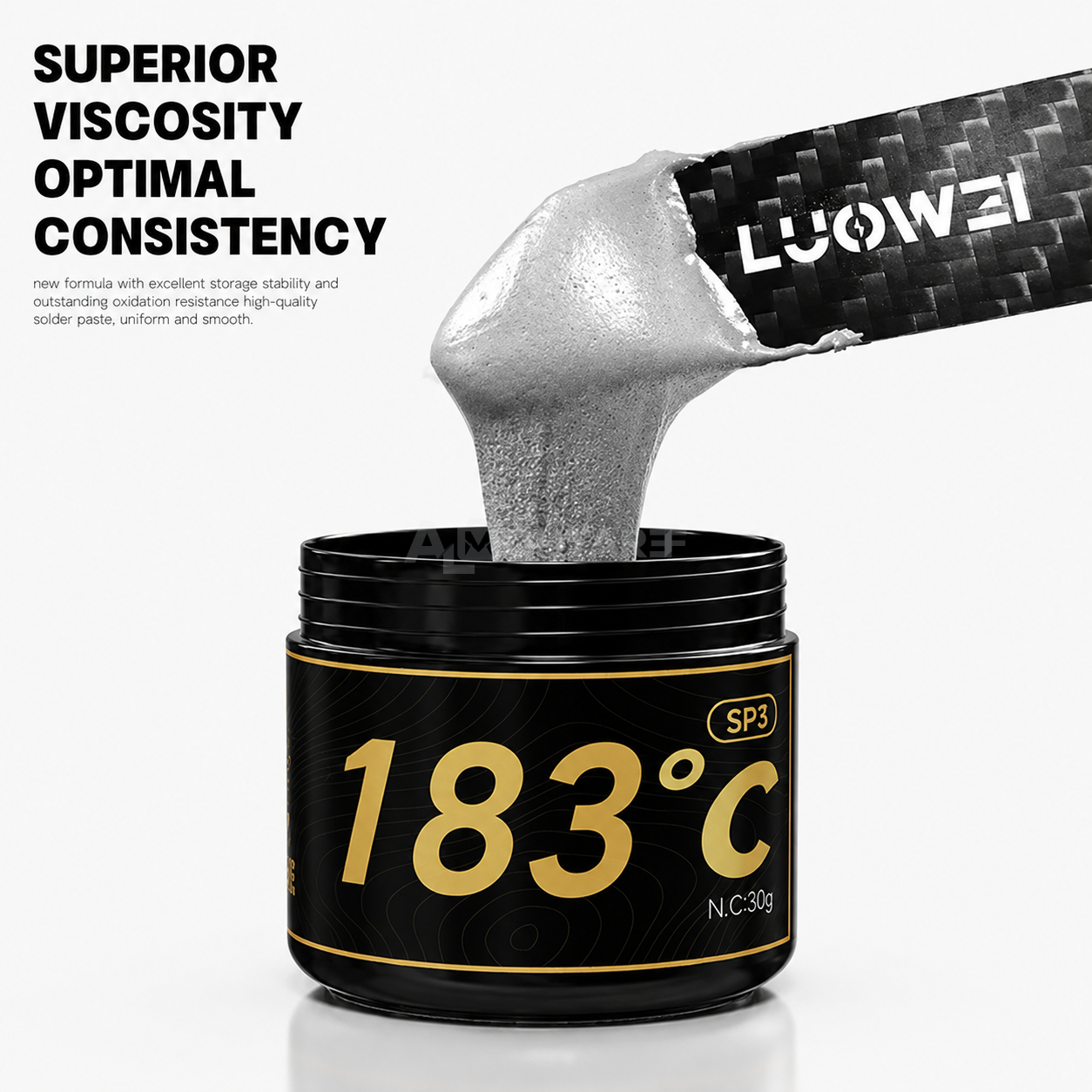 Luowei SP3 Black Small Can Anti-Oxidant Solder Paste 30g -183