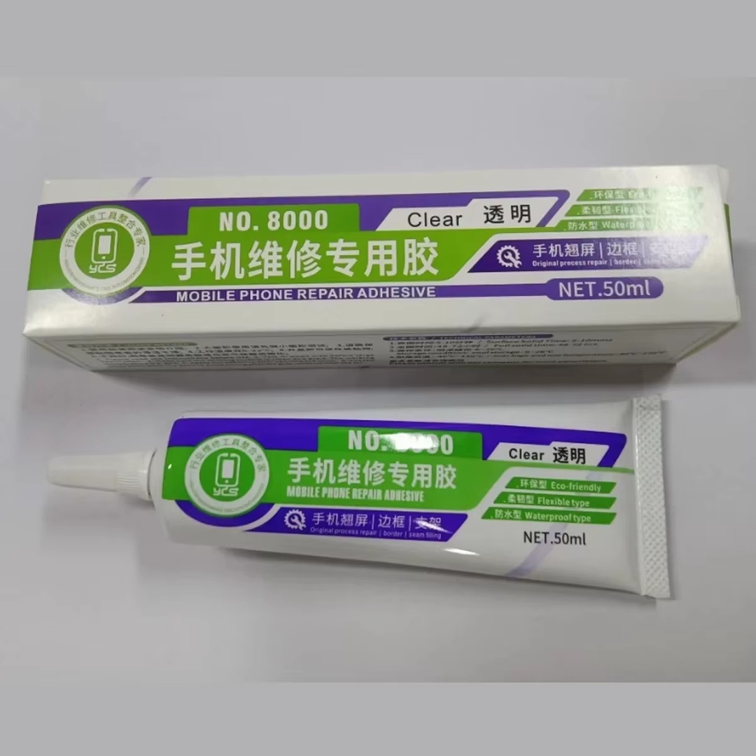 YCS LCD SCREEN GLUE 8000 WHITE