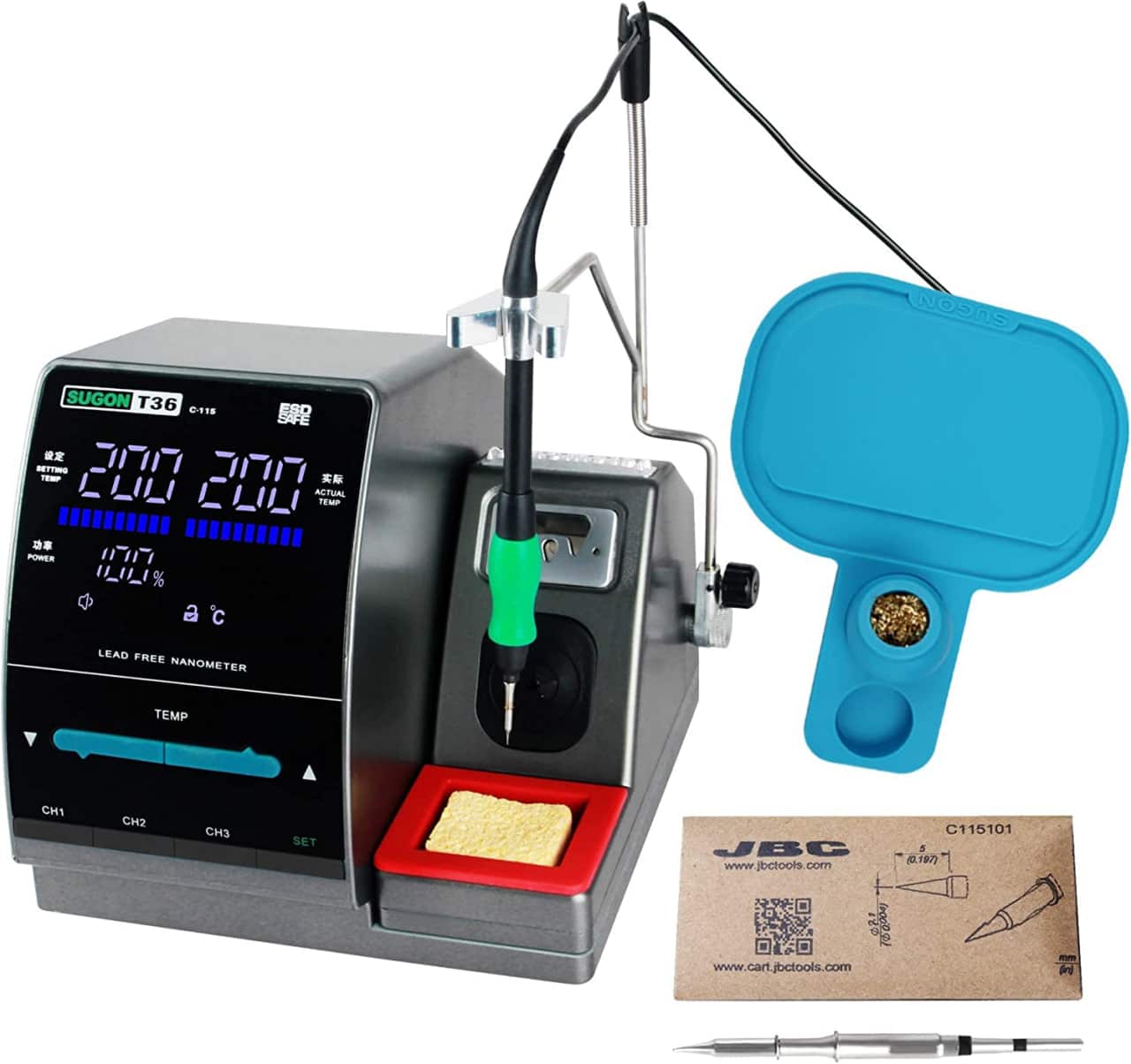 SUGON T36 Nano Soldering Station 1S Rapid Heating With Original JBC Tip