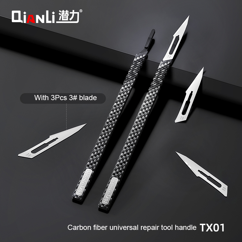 QIANLI TX01 iHandy Carbon Fiber Universal Repair Knife 11 Handle