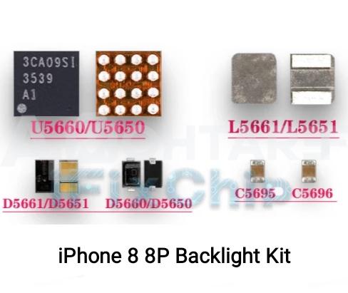 iPhone 8 8P Backlight Kit (ic chip + Coil + Doid)