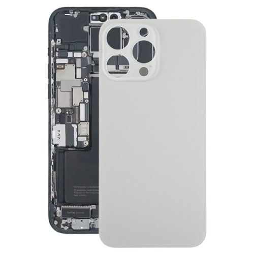 iPhone 15 Pro Back Glass Full Metal - White