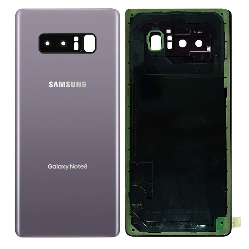 Samsung Note 8 Back Glass - silver