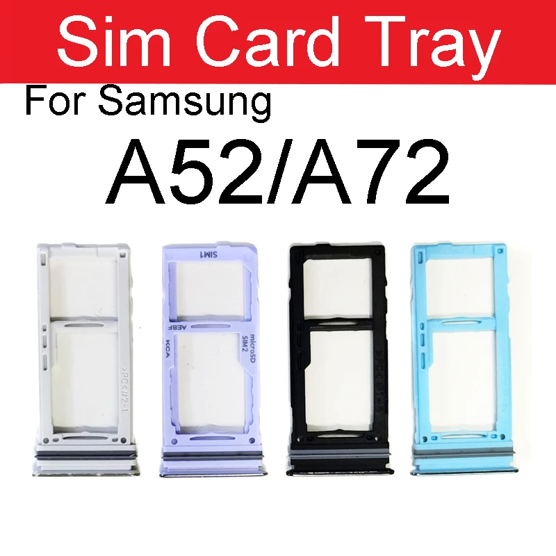 Samsung A52/A52S/A72 SIM Tray Door Card Holder - black