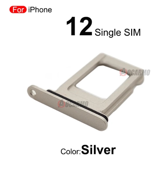 iPhone 12 Sim Reader Tray Door - Silver, 1 Sim