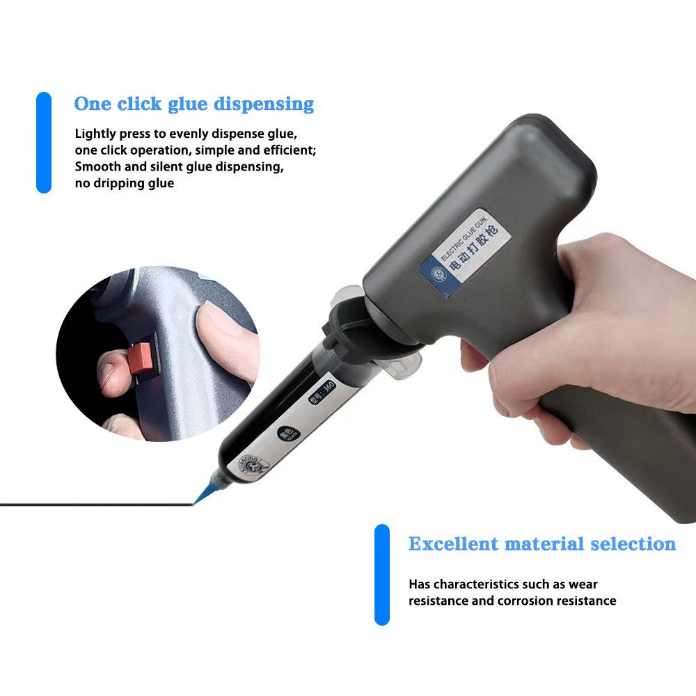 Electric Glue Dispenser 10/30CC Syringe Solder Paste Adhesive Dispensing Machine for Precise Manual Glue Control