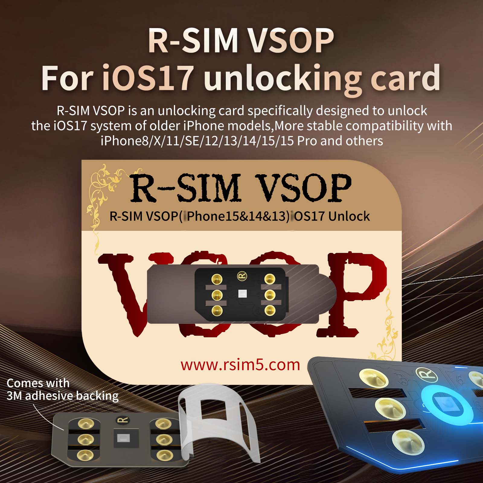 R-SIM VSOP For iOS17 Unlocking Card