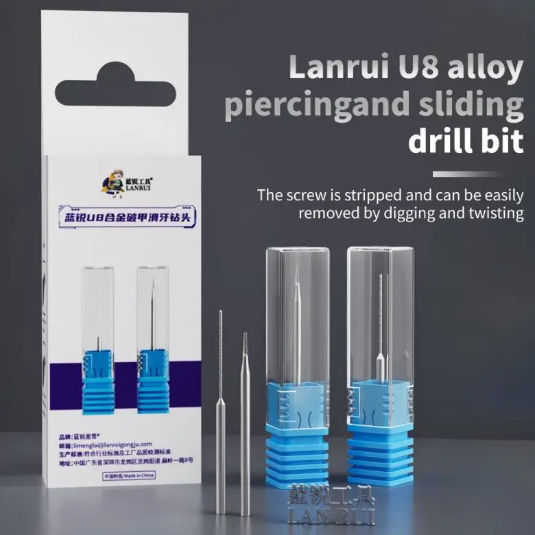 Lanrui U8 Alloy Piercingand Sliding Drill Bit Can be Easily Removed Screw by Digging and Twisting Support Most Tools in Market