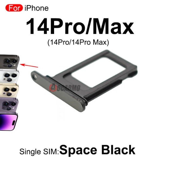 iPhone 14 Pro Max Single 1 Sim Reader Tray Door - Gold