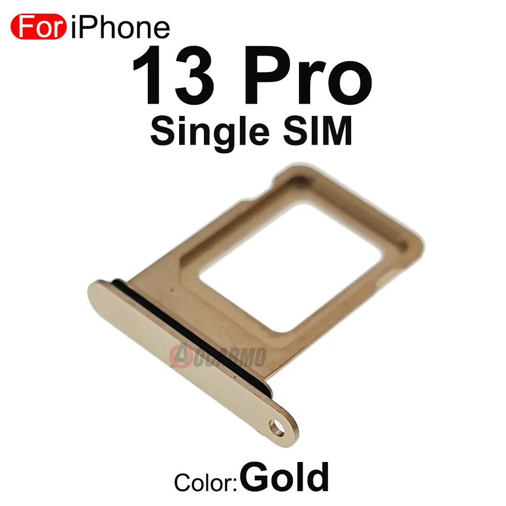 iPhone 13 Pro Max Single 1 Sim Reader Tray Door - Gold