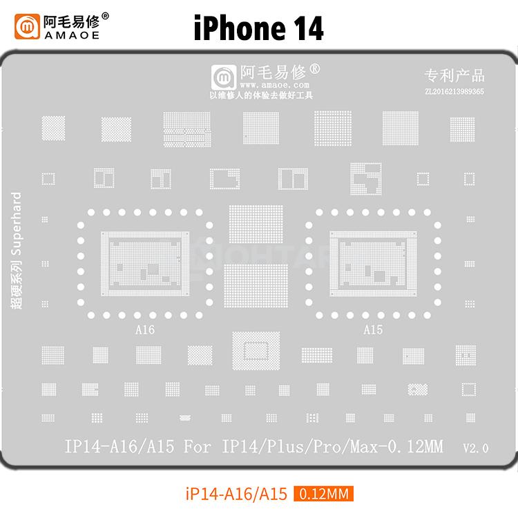 AMAOE U-iP10  iPhone 14 Stencil