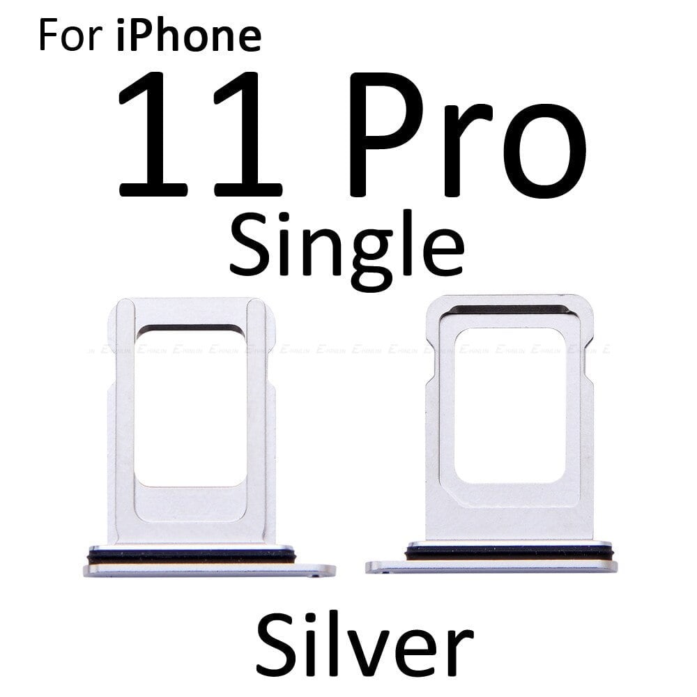 iPhone 11 Pro & 11 Pro Max 2 SIM Door Tray - Silver