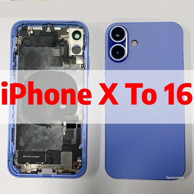 عظم مكياج ايفون اكس الى 16  ازرق