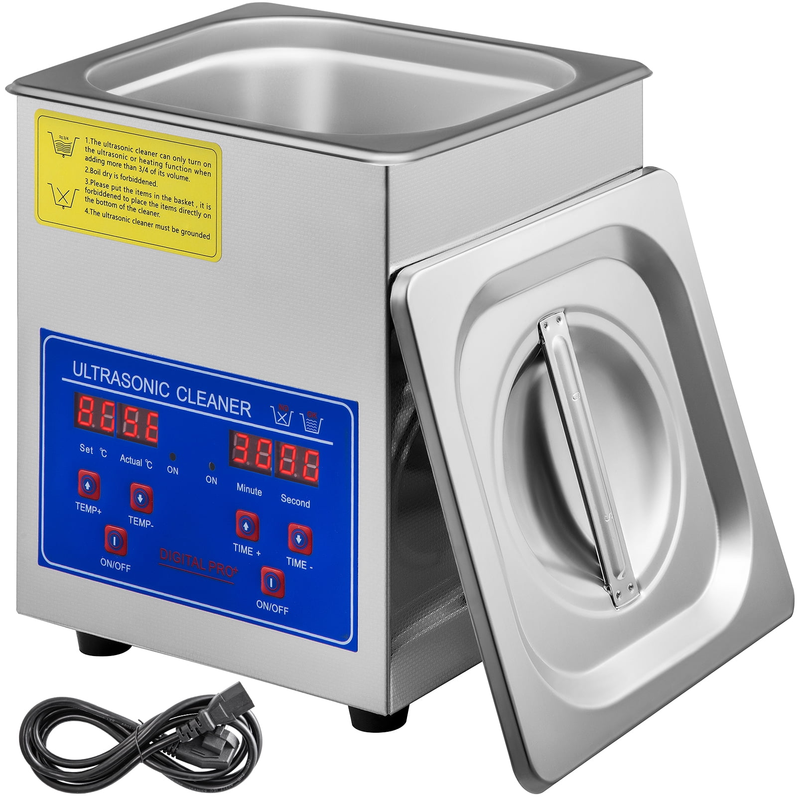 Ultrasonic Cleaner With Digital Timer & Heater Professional Ultra Sonic Motherboards Jewelry Cleaning Machine jewelry, eyeglasses, watches
