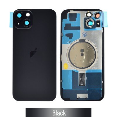 iPhone 15 Back Glass Full Metal - black