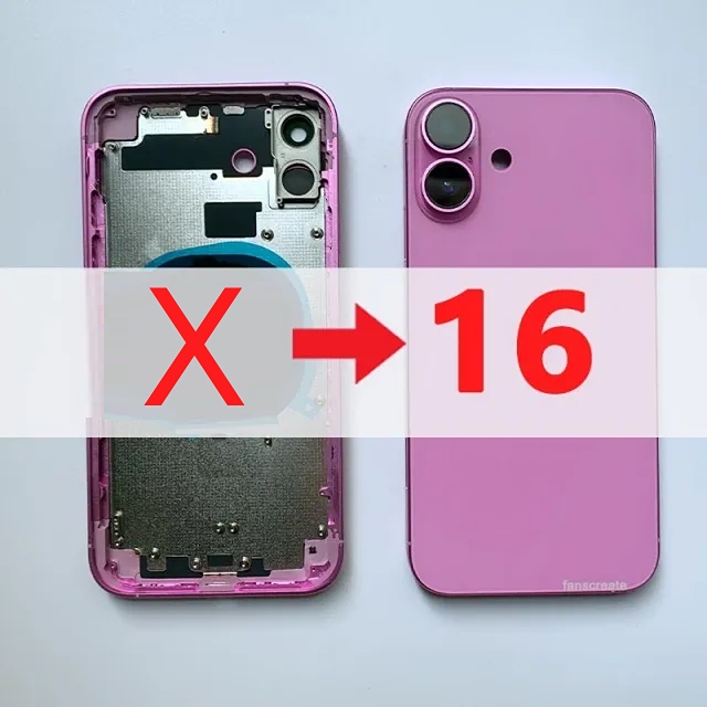 عظم مكياج من ايفون اكس الى  16  وردي