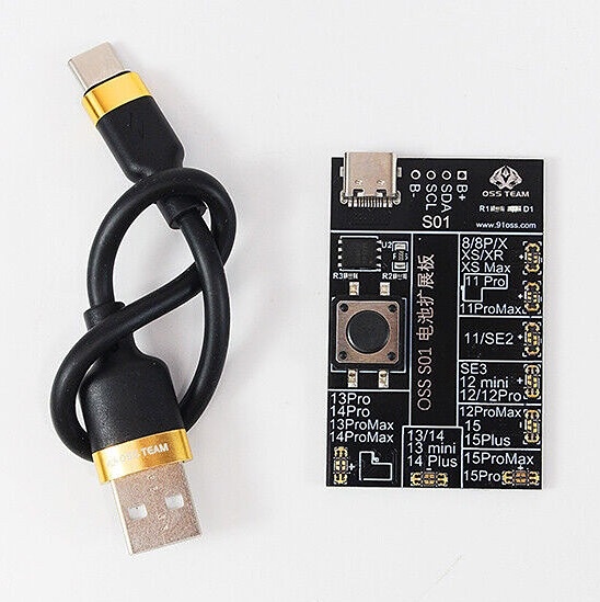 OSS S01 Battery Cycling Activation Test Expansion Board Suitable for iPhone 8 to 15Pro Max