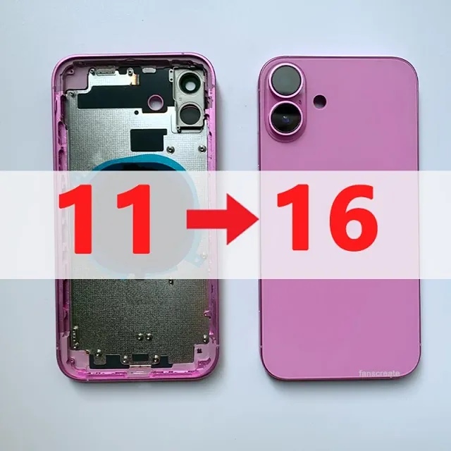 عظم مكياج ايفون 11 الى 16 وردي
