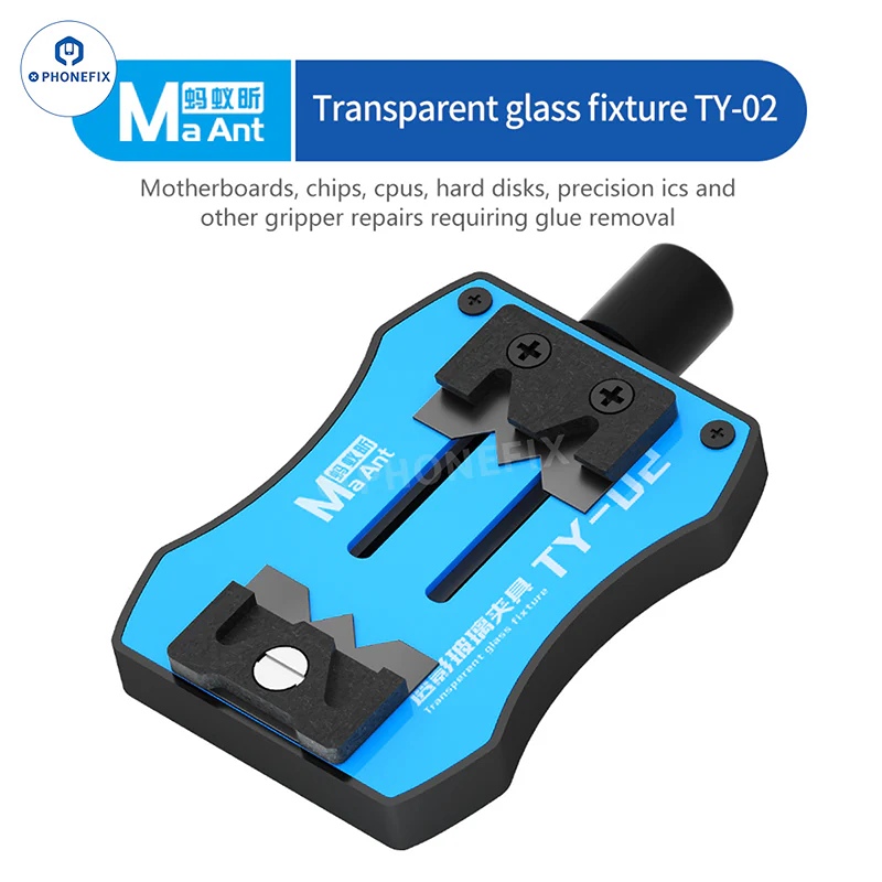 MaAnt TY-02 Small Transparent Glass Fixture Motherboard IC Clamp