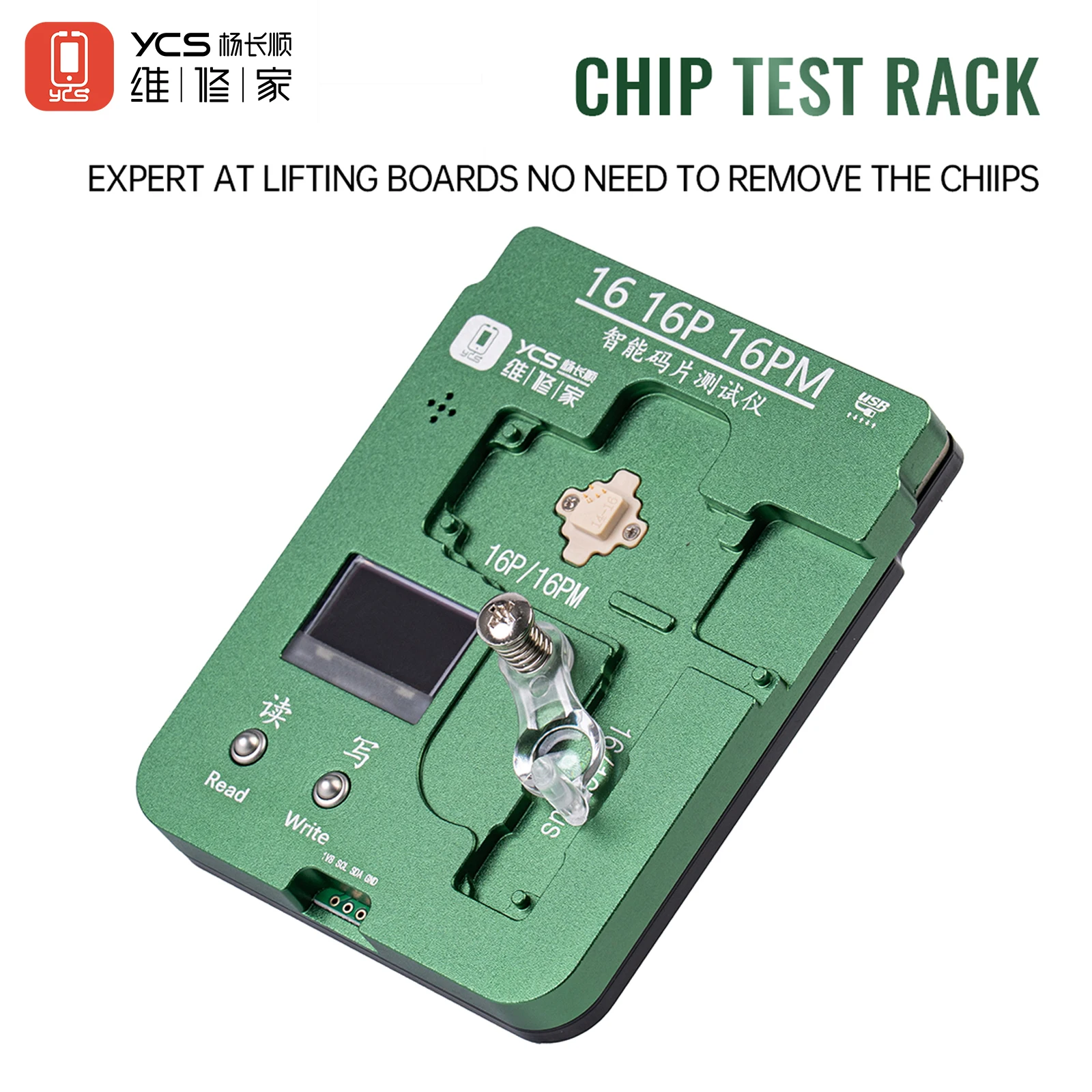 YCS Universal EEPROM Read and Write Programmer for iPhone 16 / 16 Plus / 16 Pro / 16Pro Max