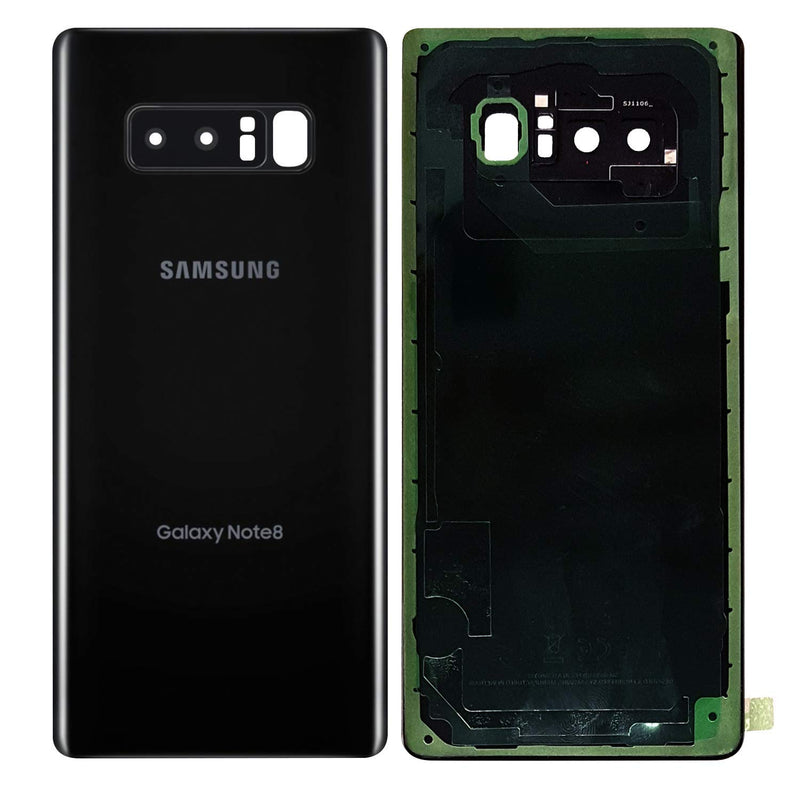 Samsung Note 8 Back Glass - black