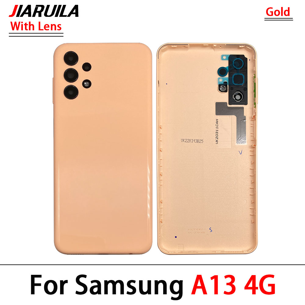 Samsung A13 Back Glass - orange