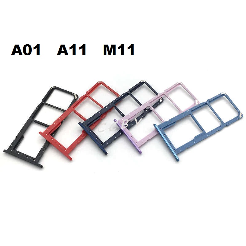 Samsung A11/A01/M11 SIM Tray Door Card Holder - black