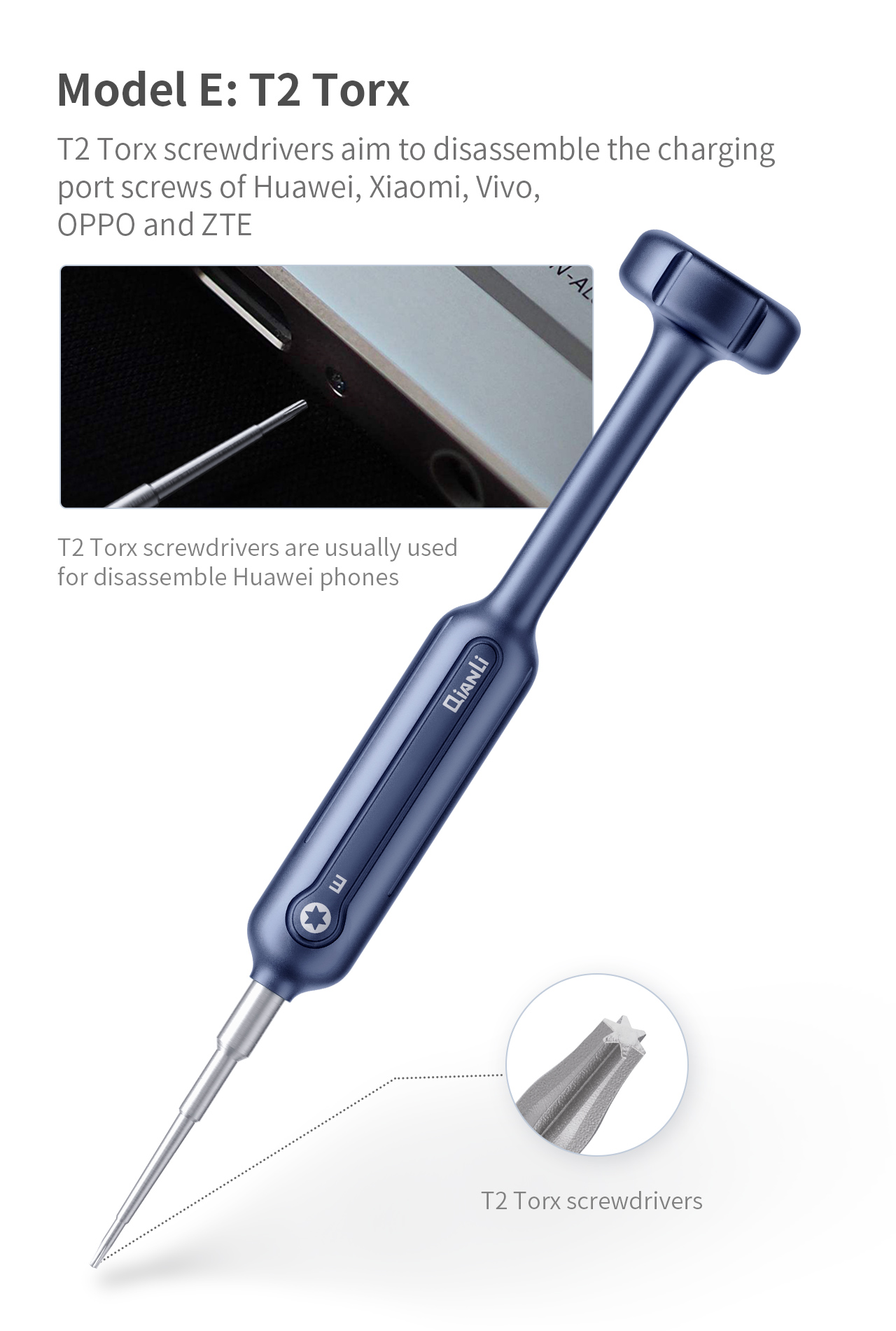 Qianli 2D Flyfish High Hardness Screwdriver - E