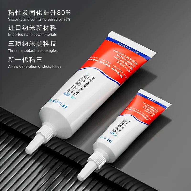 iFixes i3 60ml Transparent/Black Nano repair glue 15 minute fast curing for Mobile phone LCD screen glass