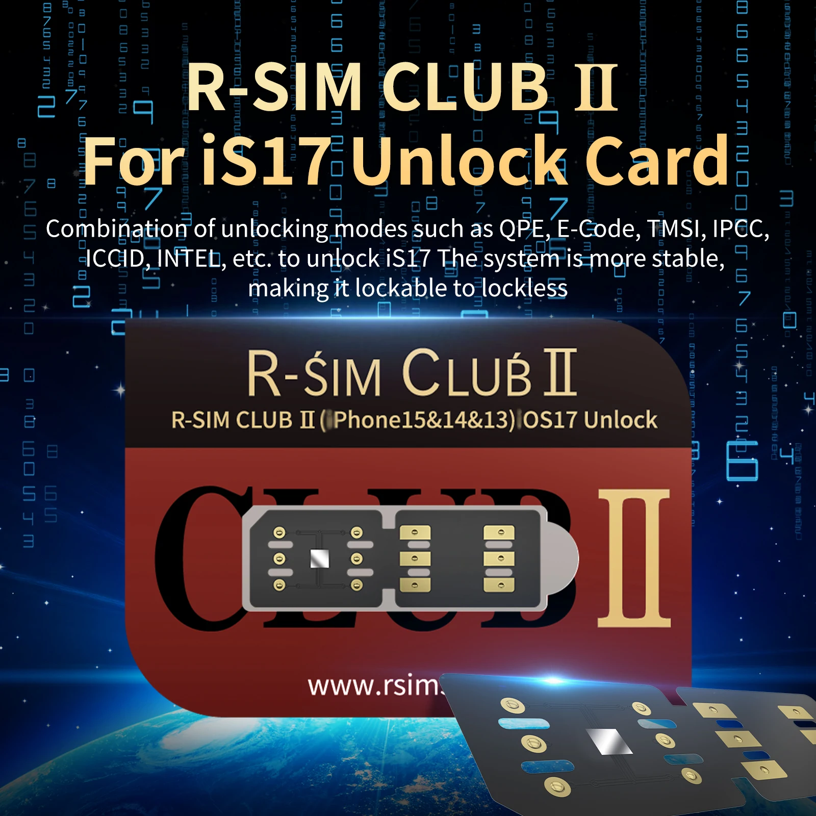 R-SIM CLUB 2 For iOS17 Unlock Card
