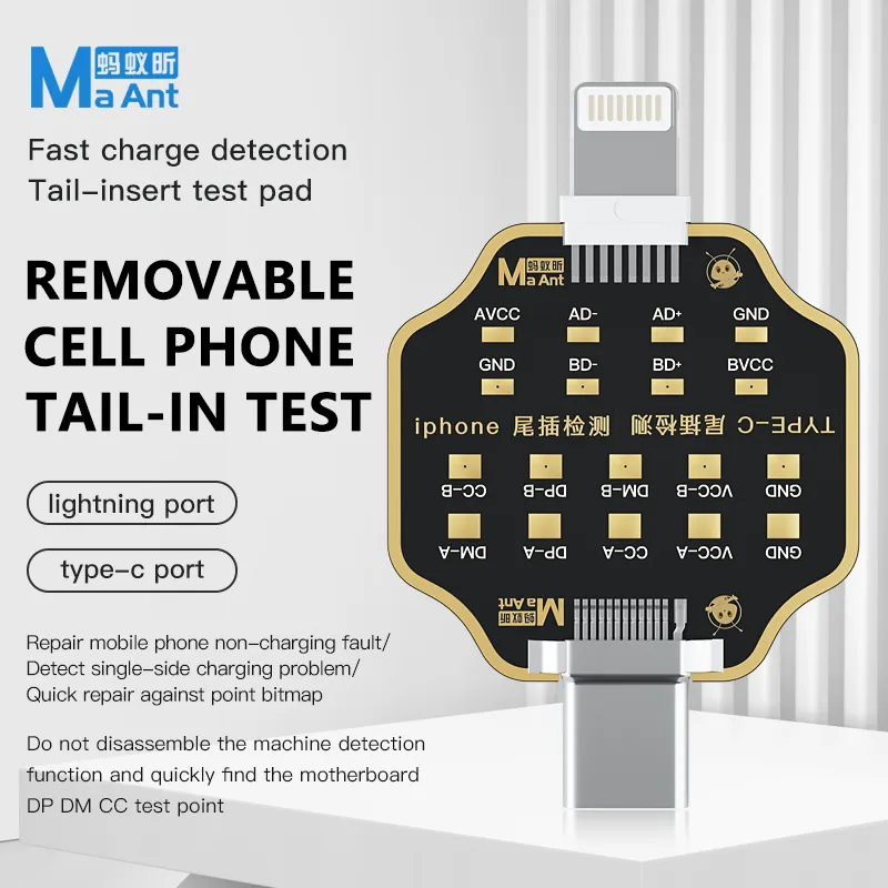 MaAnt TAIL Plug Dock Flex Test Board For iPhone Android Type C