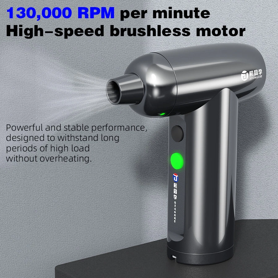 JTX Blower JITONGXUE FF91 Violent Fan 130000 RPM Hurricane Clean Dust Video Card Tool