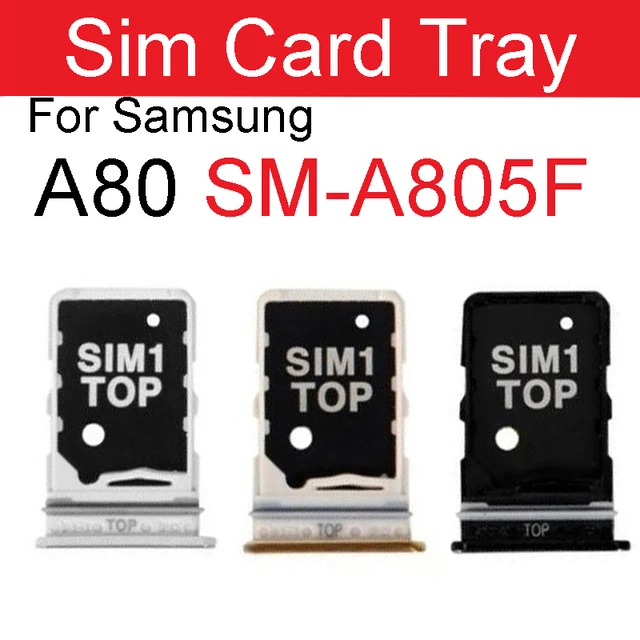 Samsung A80/A90 SIM Tray Door Card Holder - gold