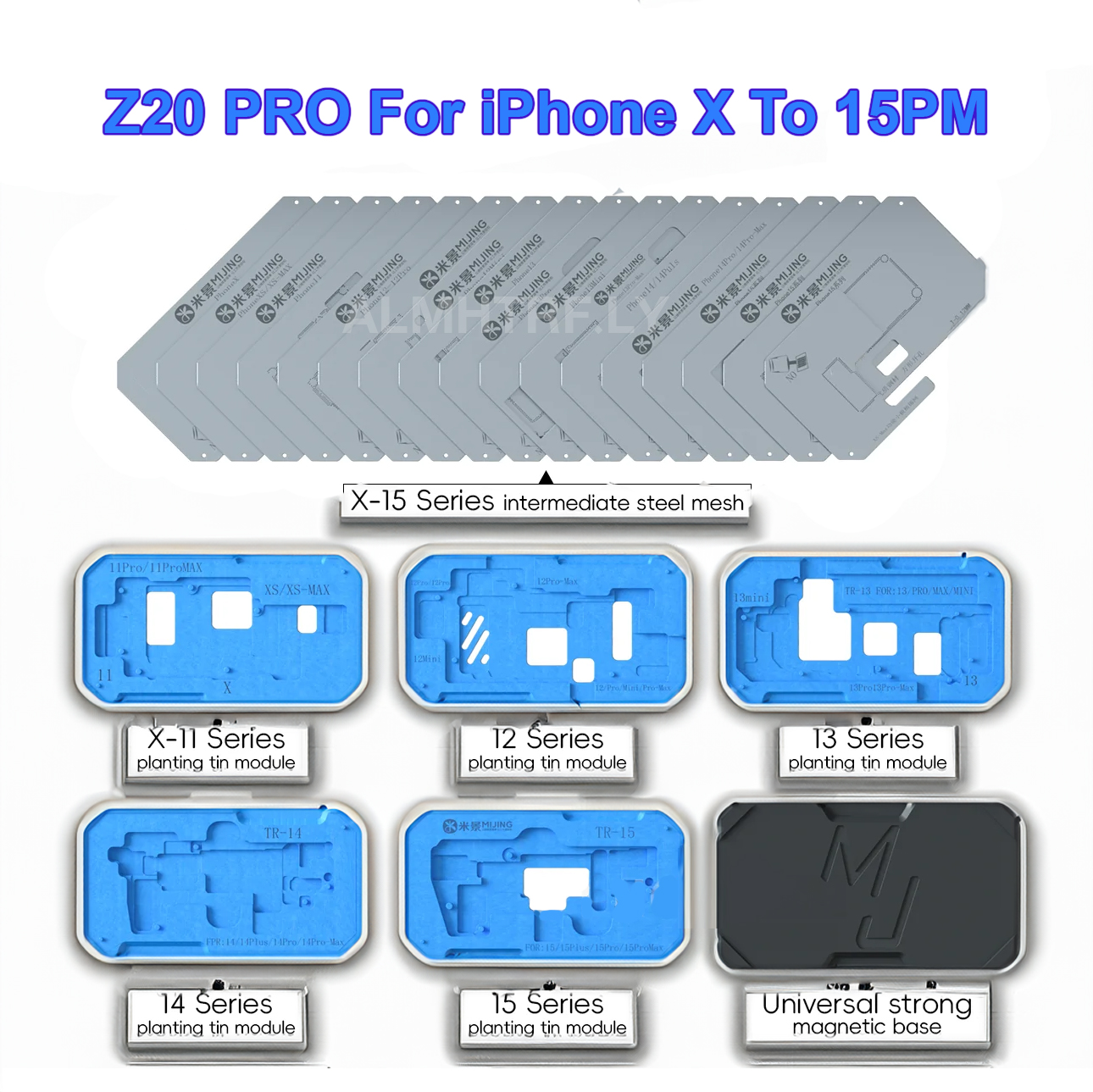 MiJing Z20 Pro 18 in 1 Fixture For iPhone X-16 Pro Max