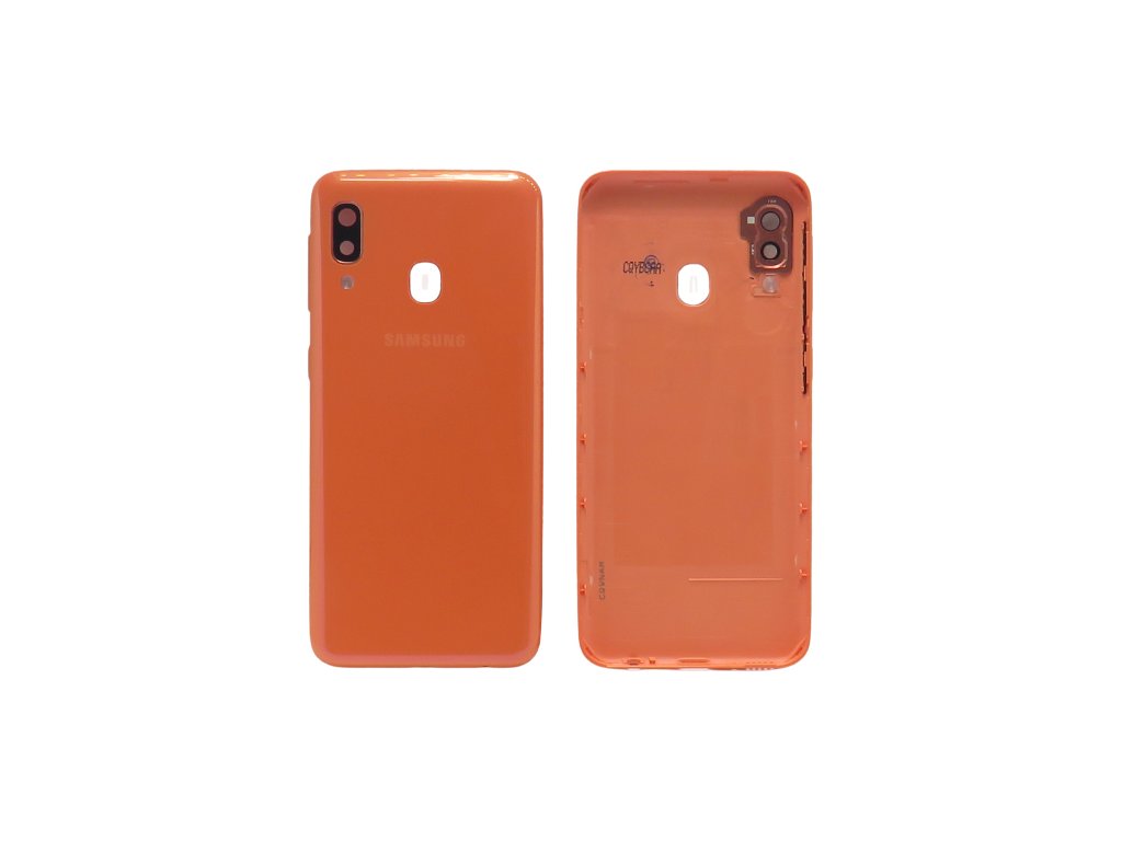 Samsung A20E Back Glass Original- Orange