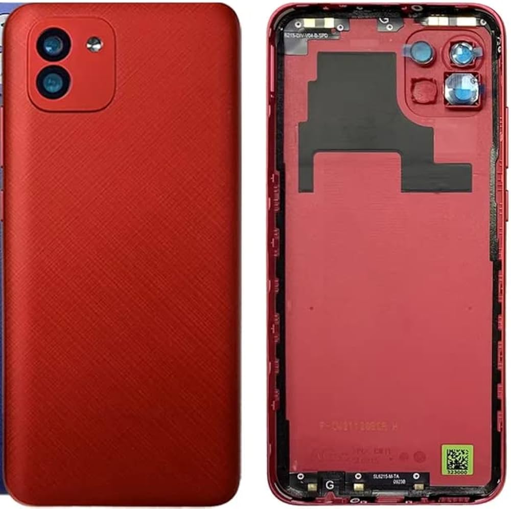Samsung A03 Back Glass - red