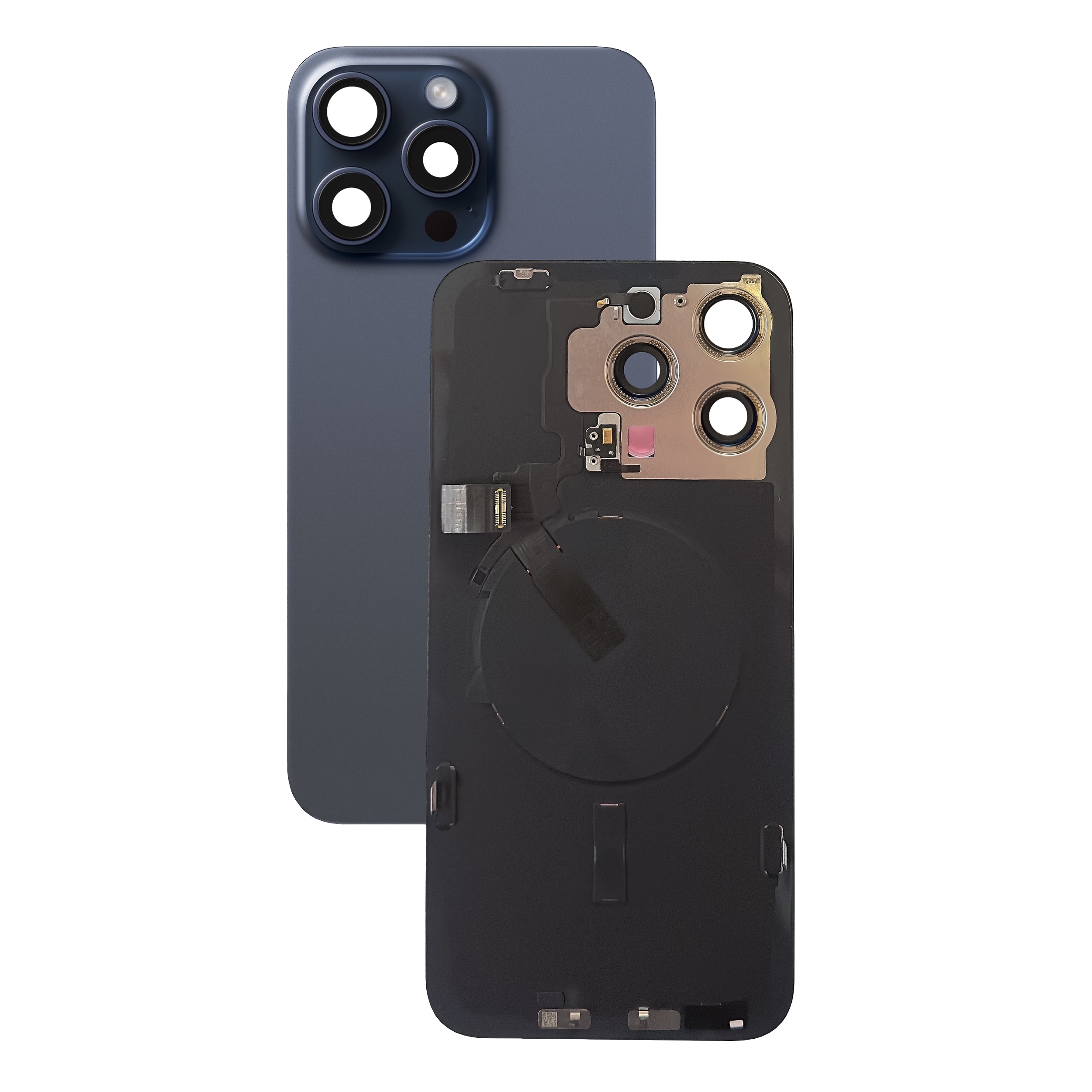 iPhone 15 Pro Back Glass FULL Cable - Blue